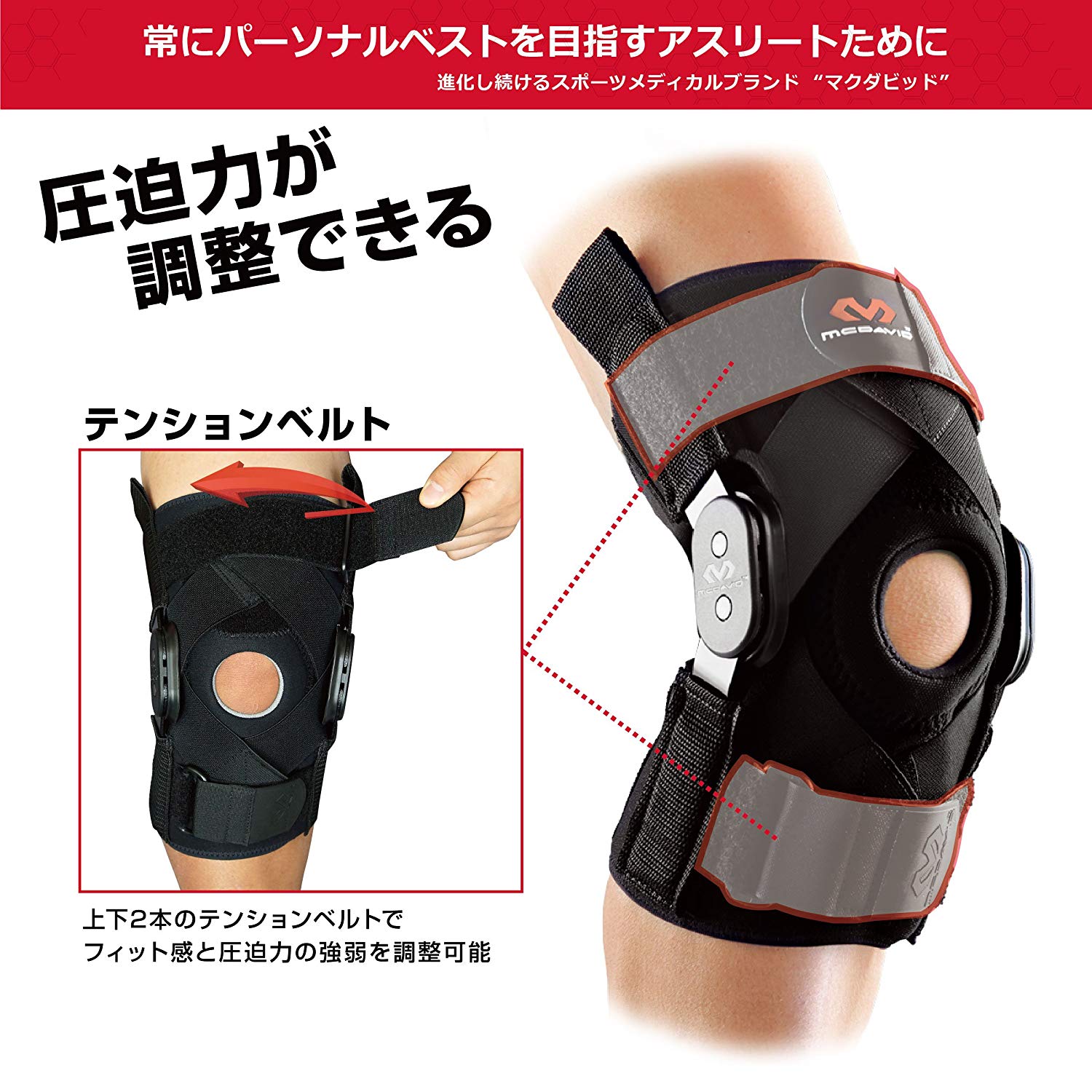 ■新品即日出荷■McDavid マクダビッド ヒンジドニーブレイスM429X M マクダビッド McDavid マクダビッド ヒンジド ニーブレイス XC M429XC